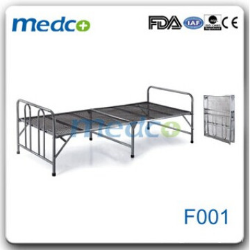 Cama plana de aço inoxidável baixa em aço inoxidável F001